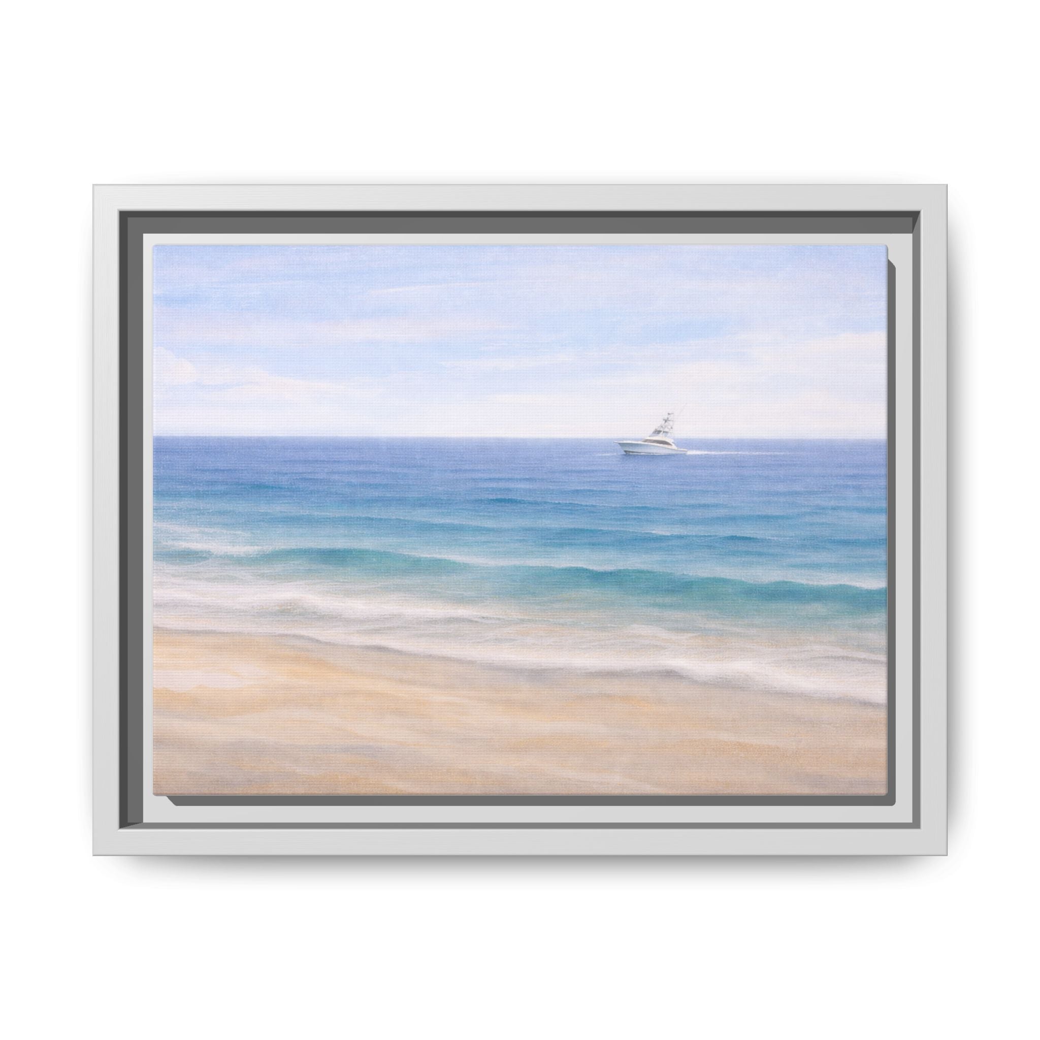 Sport fisher Seaside Breeze Matte Canvas Framed Wall Art