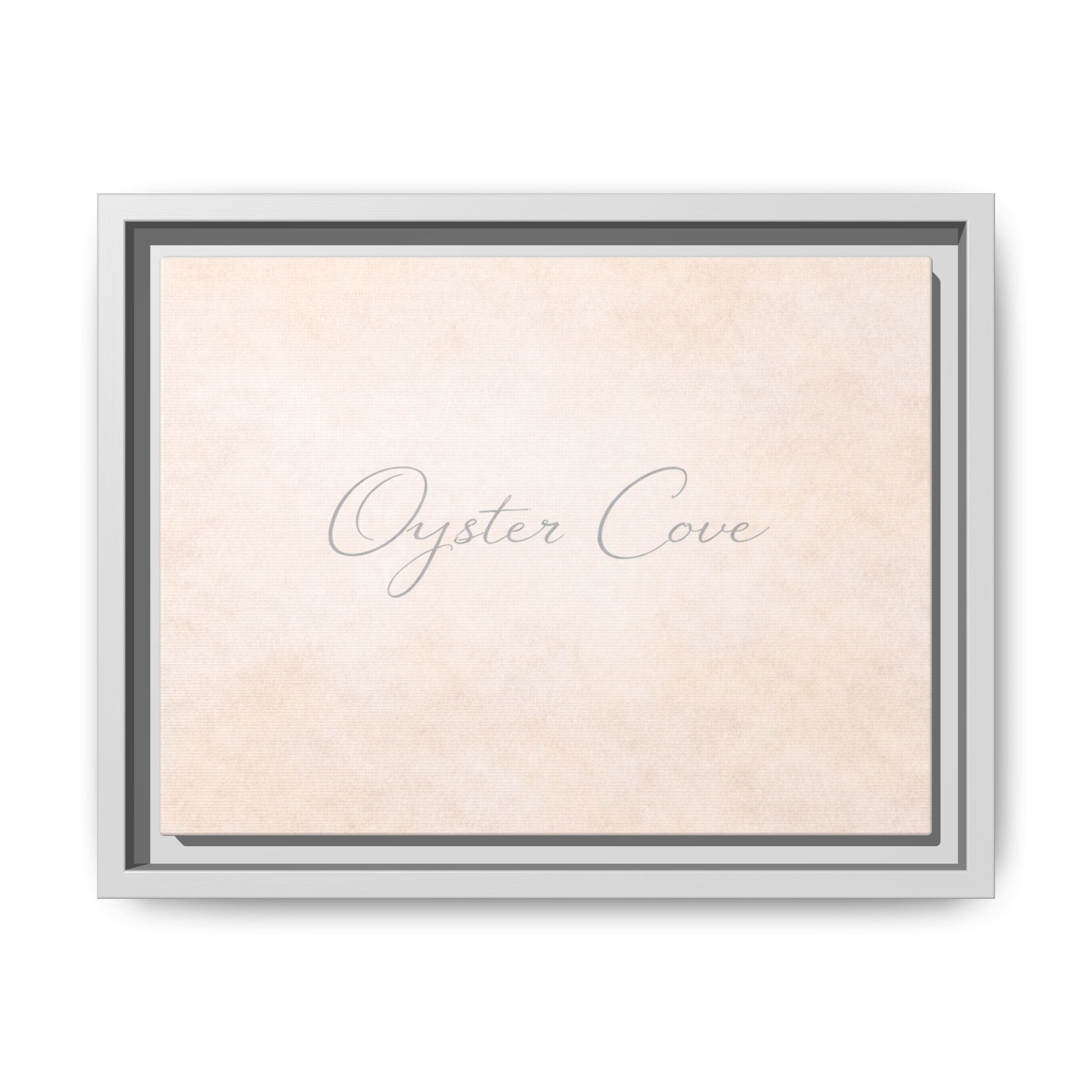Oyster Cove Framed Matte Canvas Wall Art