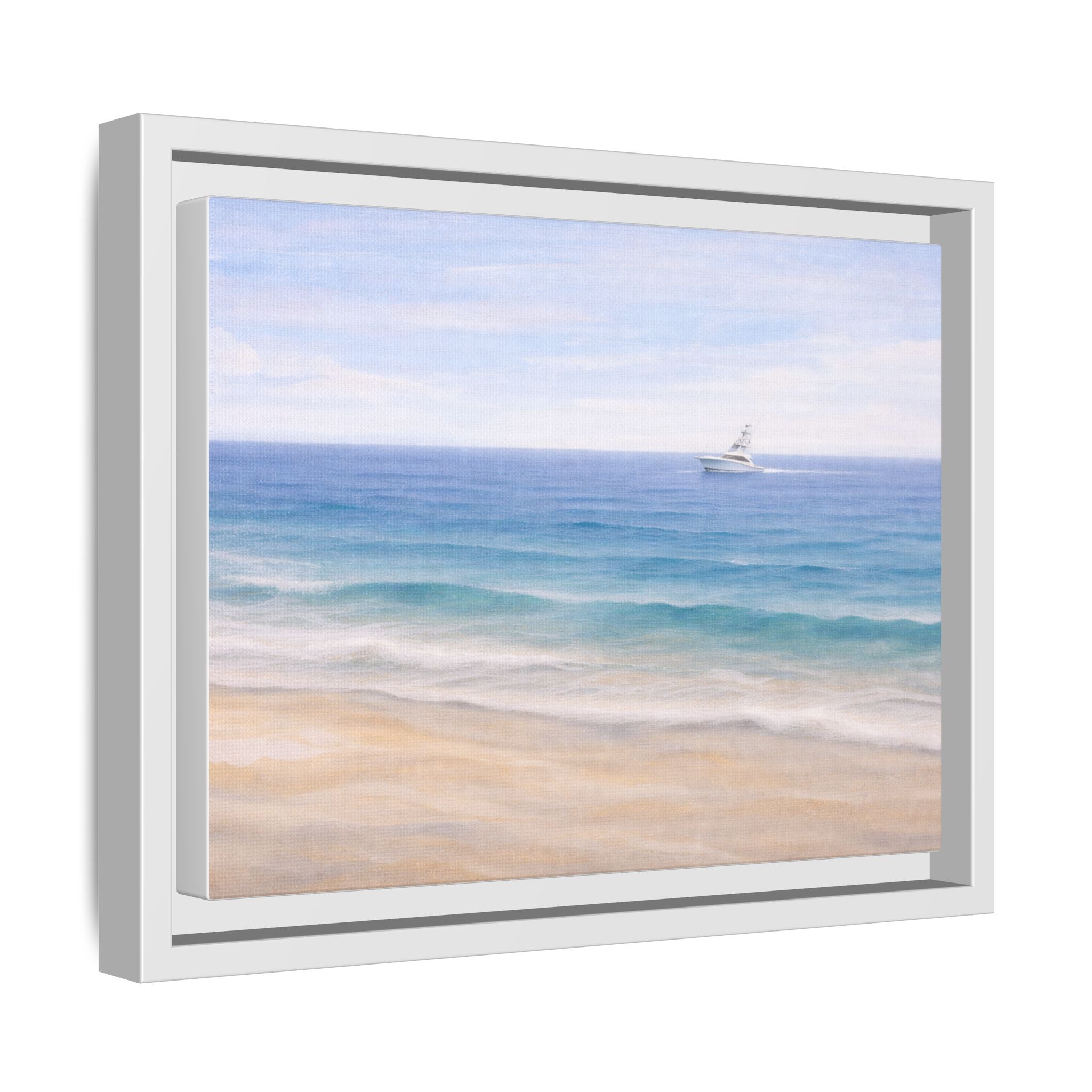 Sport fisher Seaside Breeze Matte Canvas Framed Wall Art