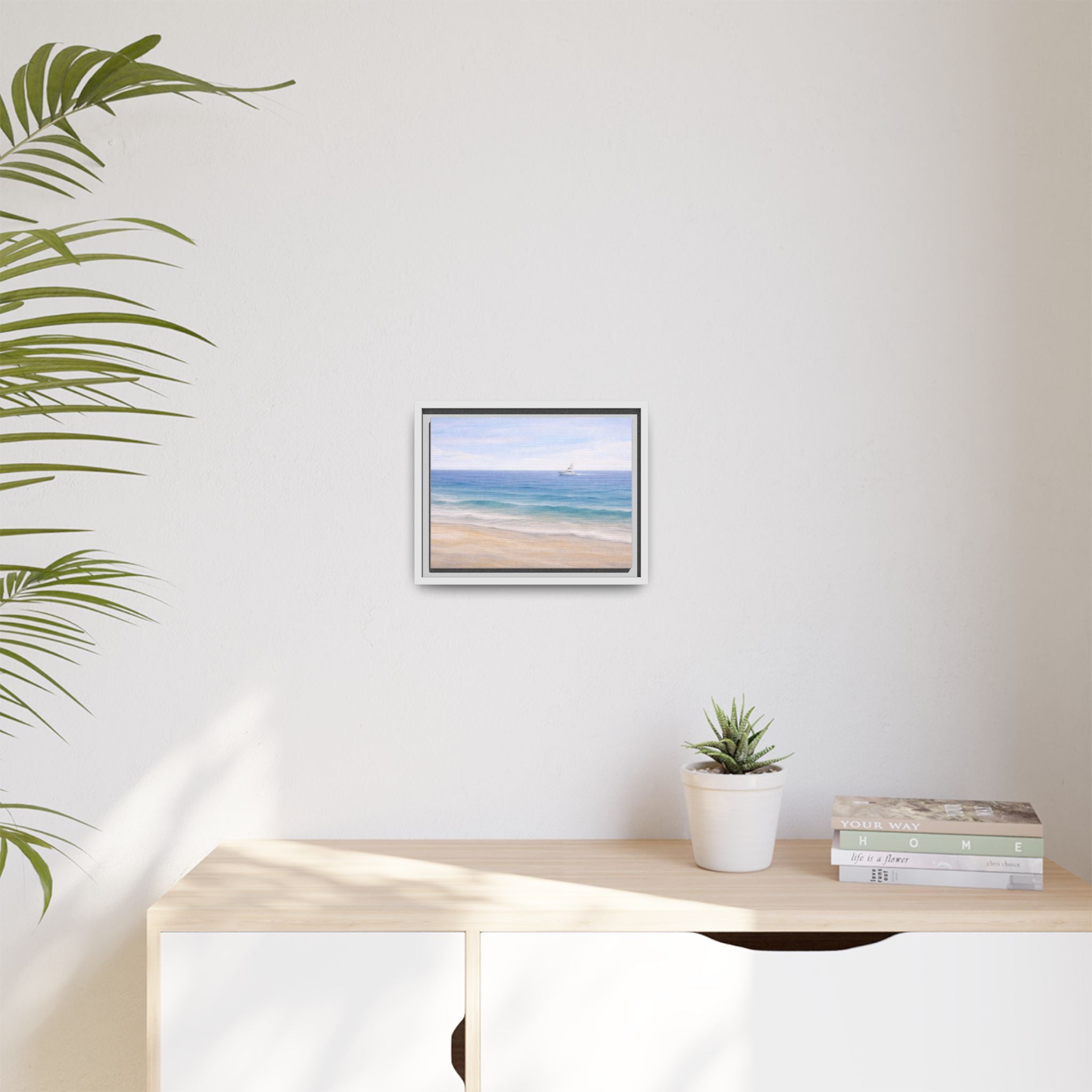 Sport fisher Seaside Breeze Matte Canvas Framed Wall Art