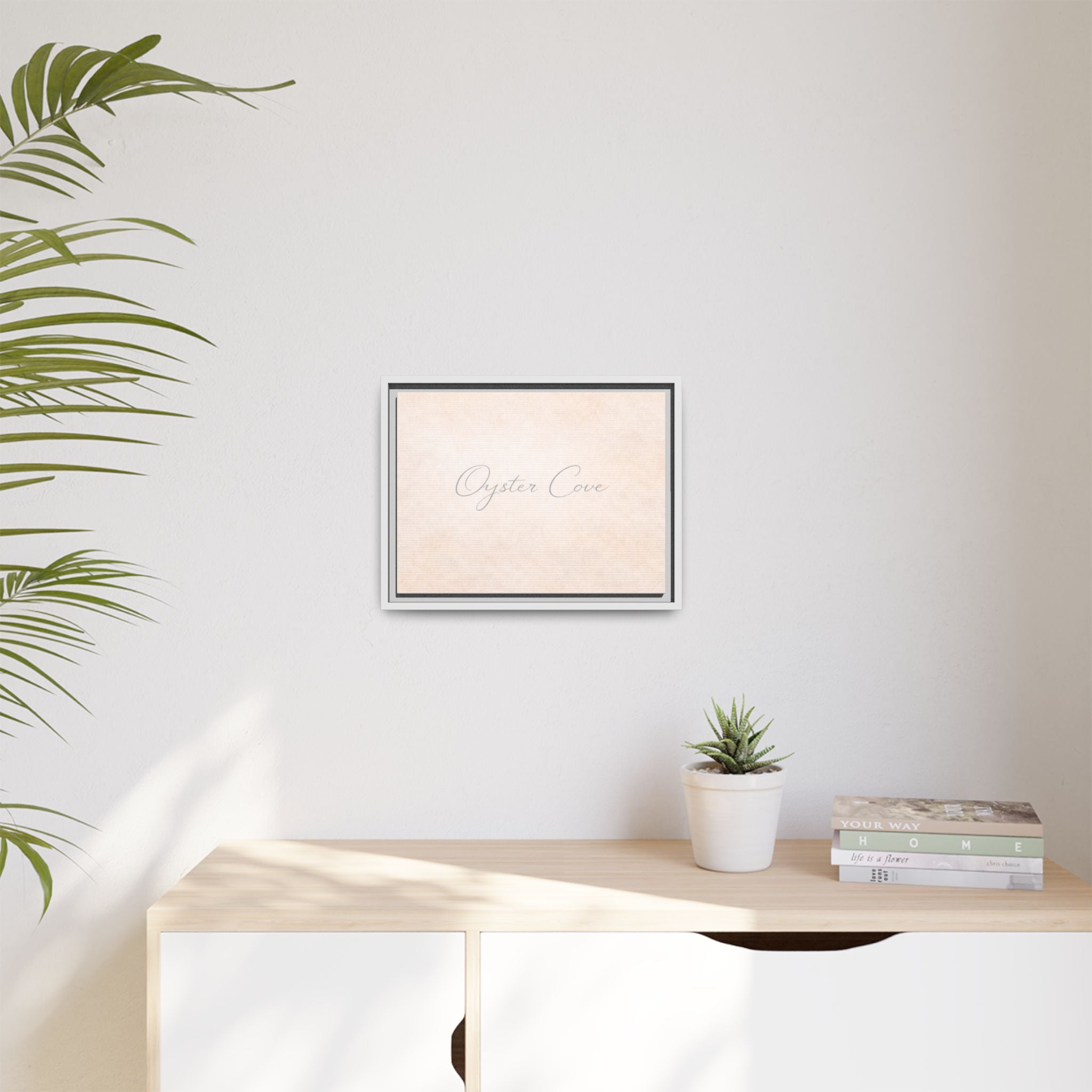 Oyster Cove Framed Matte Canvas Wall Art