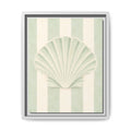 Seashell Wall Art — Framed Matte Canvas Print