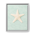 Framed Starfish Canvas Print — Coastal Beach Wall Art