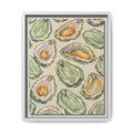 Oyster Shell Art Print — Framed Matte Canvas Wall Decor