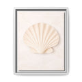 Seashell Relief Matte Canvas Print — Framed Coastal Wall Art