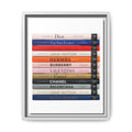 Luxury Fashion Coffee Table Books Canvas Print — Framed Matte Wall Art