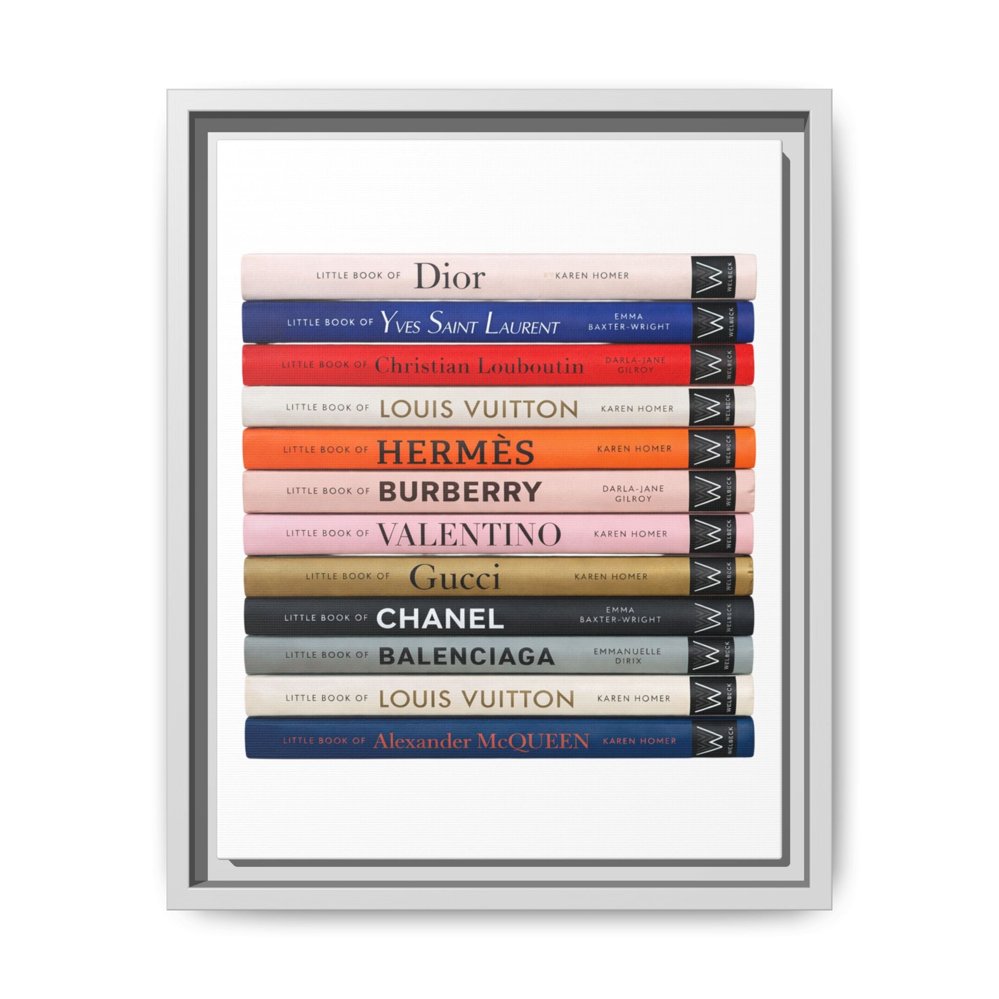 Luxury Fashion Coffee Table Books Canvas Print — Framed Matte Wall Art