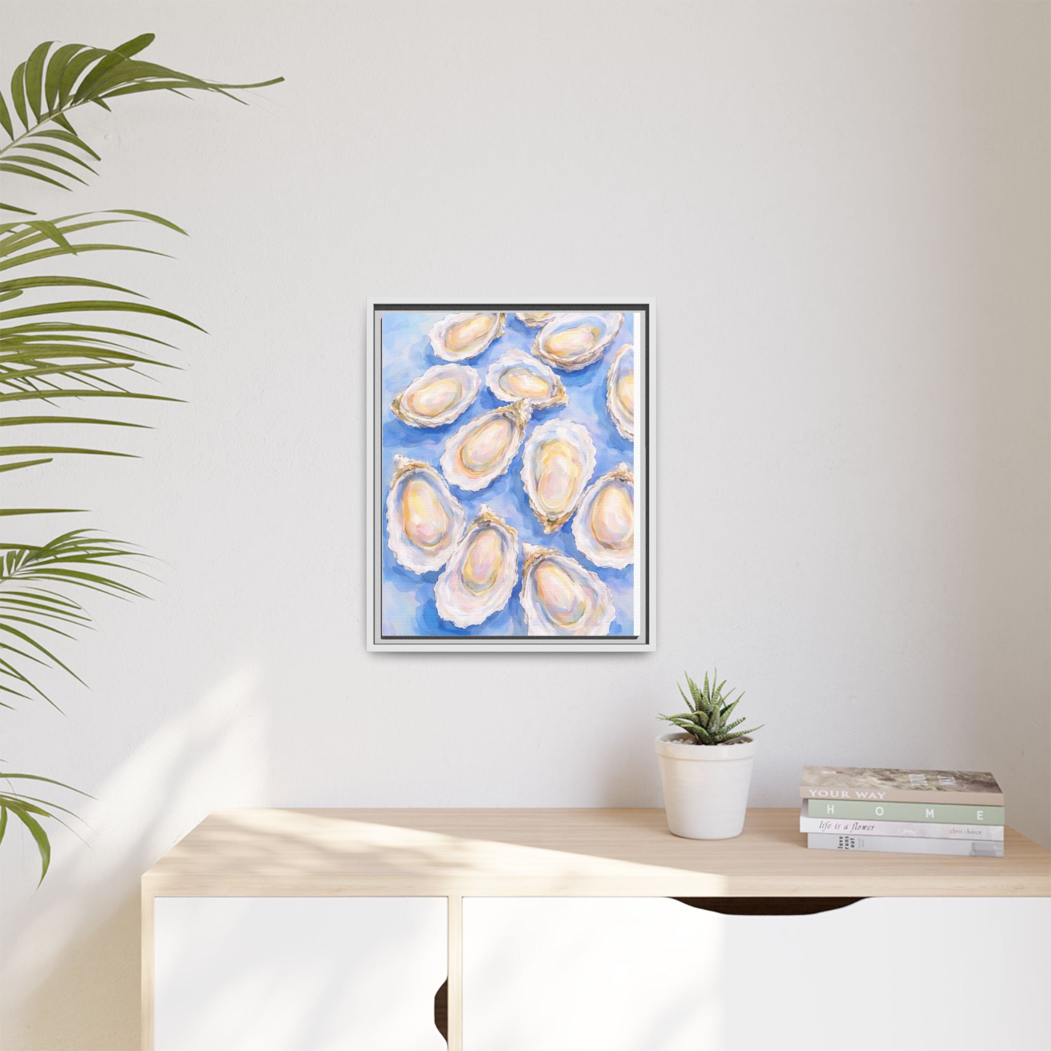 Copy of Seashell Watercolor Matte Canvas Print — Framed Coastal Wall Art