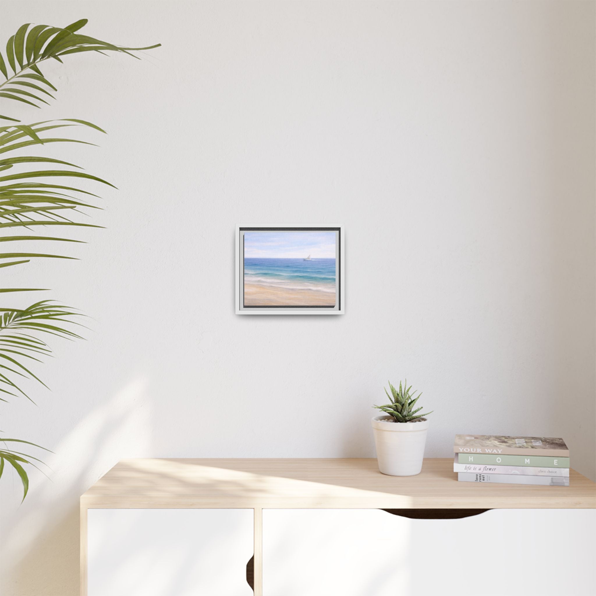 Sport fisher Seaside Breeze Matte Canvas Framed Wall Art