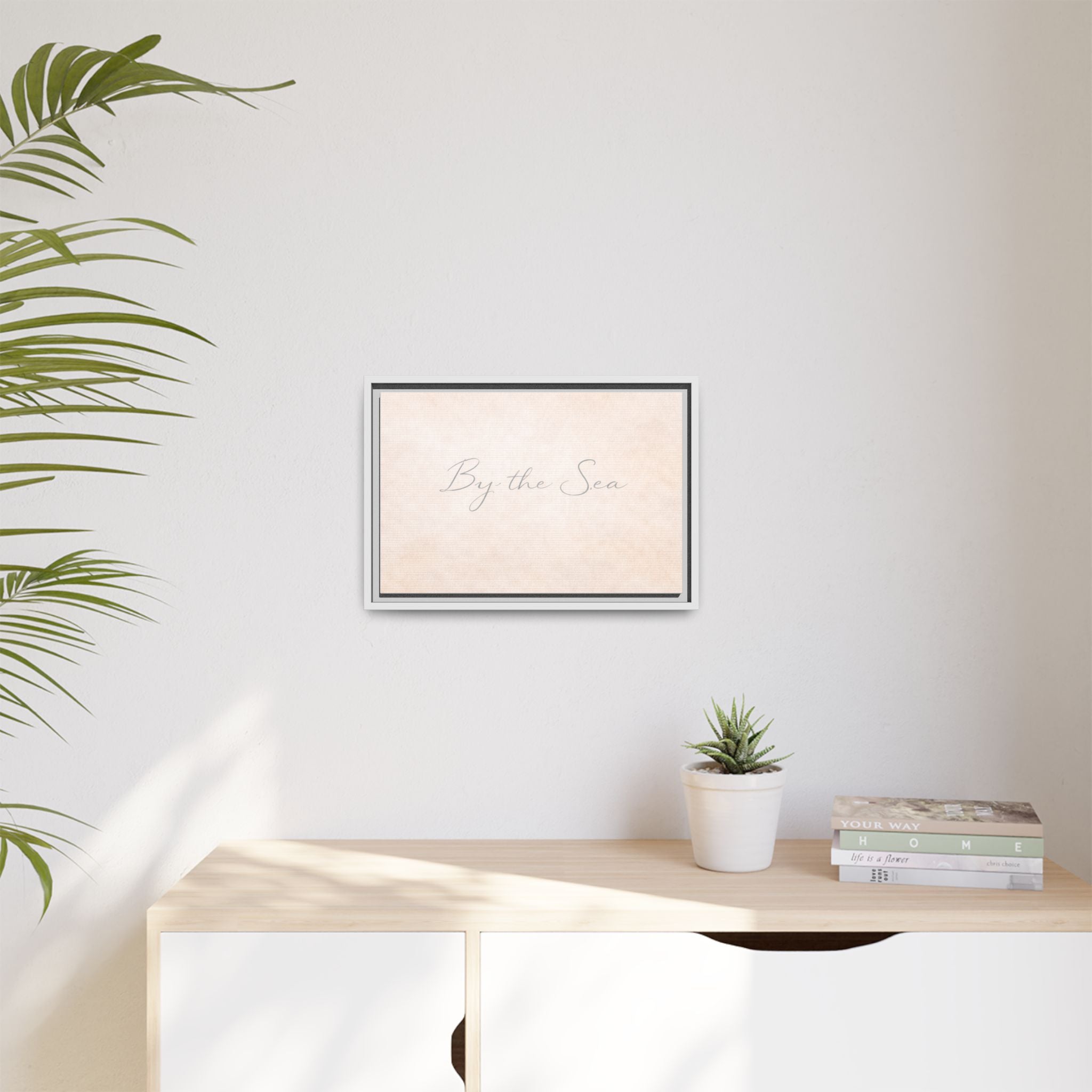 By the Sea Framed Canvas Print — Coastal Wall Art