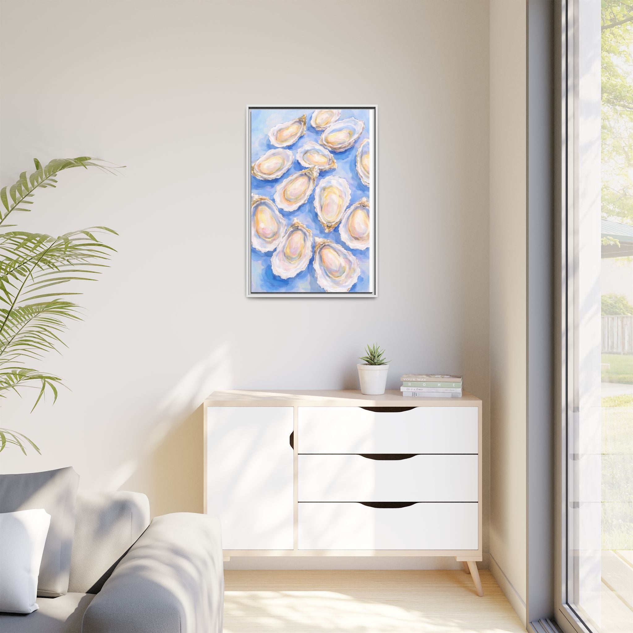 Copy of Seashell Watercolor Matte Canvas Print — Framed Coastal Wall Art