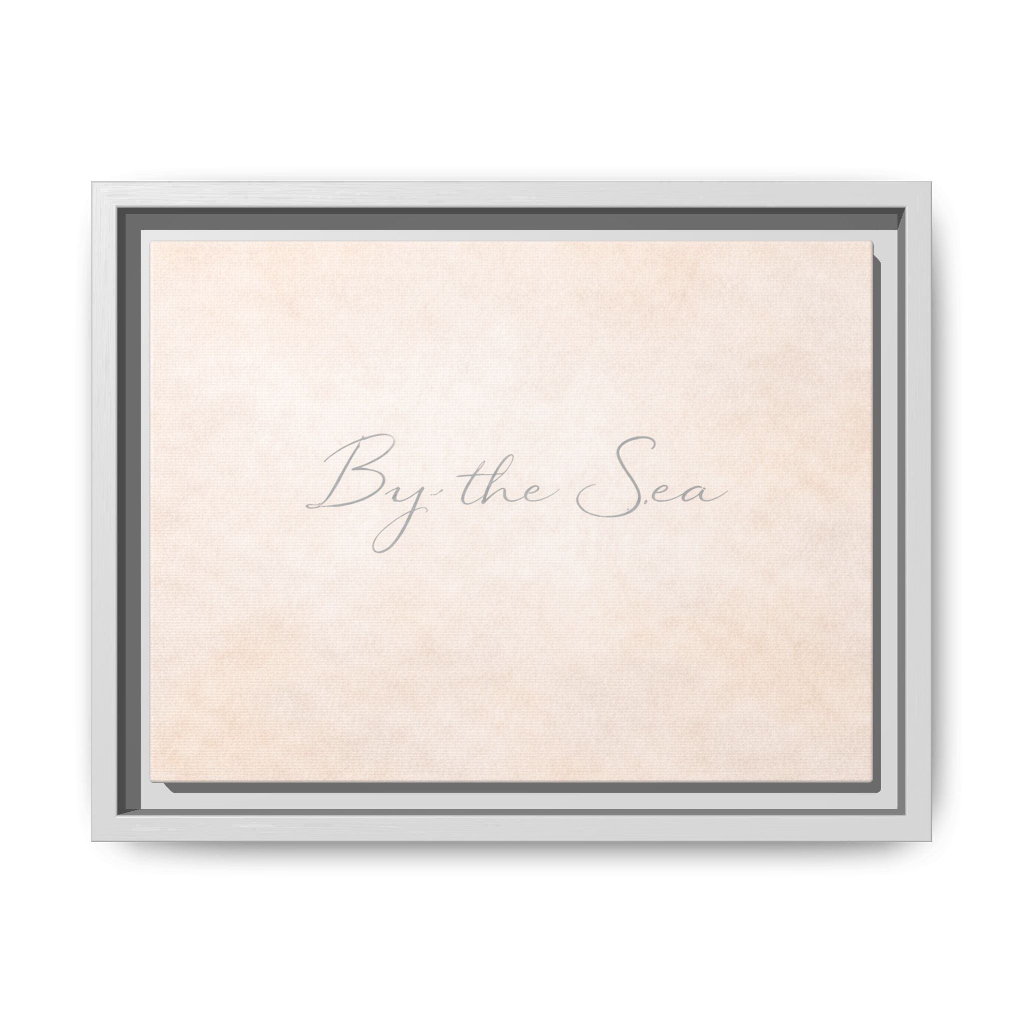 By the Sea Framed Canvas Print — Coastal Wall Art